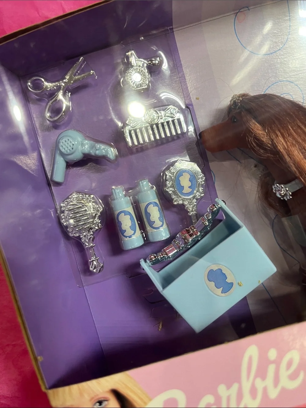 1999 Mattel Barbie Glam 'N Groom Pets feat. Ruby the Irish Setter Dog NRFB Rare